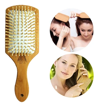 

Massage Comb Wooden Rubber Air Cushion Large Plate Massage Hair Brush