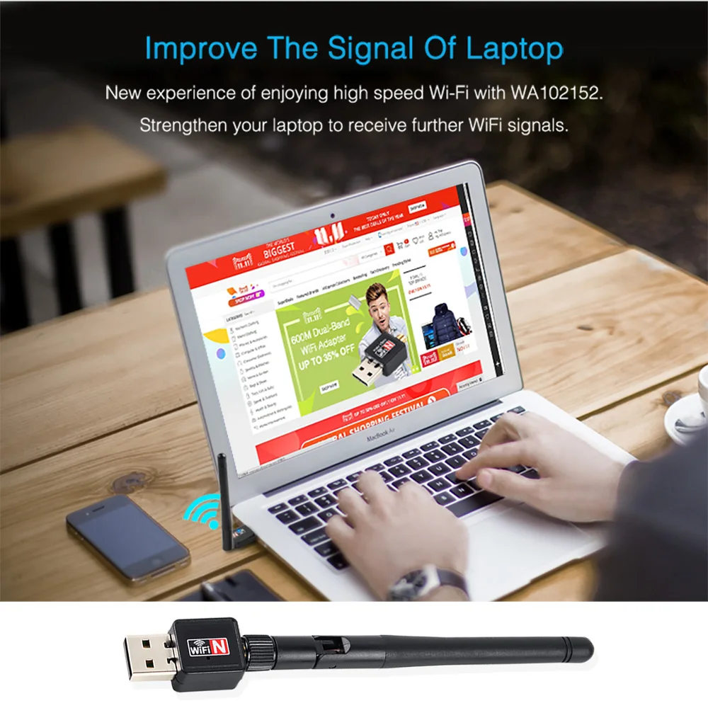 Мини-usb Wifi адаптер 150 Мбит/с 2 дБ WiFi ключ MT7601 wi-fi приемник беспроводная сетевая карта 802.11b/n/g высокоскоростной wi fi Ethernet