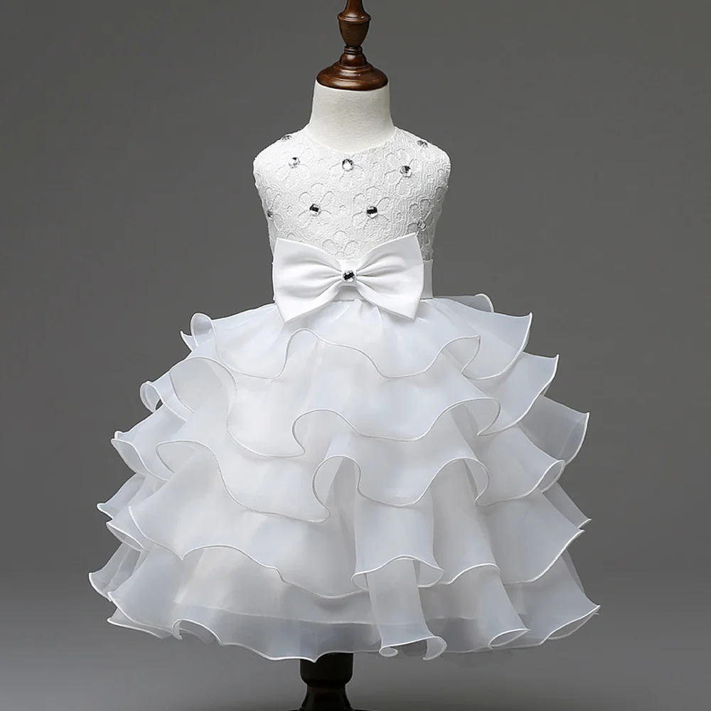 red black and white flower girl dresses