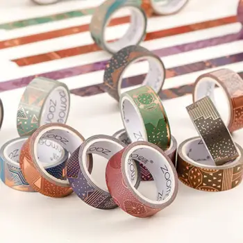 

Vientiane Skylight Series Washi Tape Gilding Decorative Adhesive Tape Diy Scrapbooking Sticker Label Craft Masking Tape