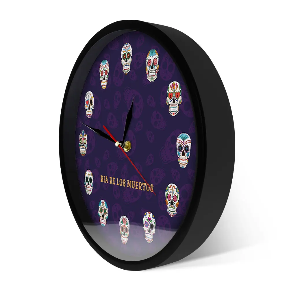 Orologio da parete con teschio messicano orologio da parete decorativo a  testa morta fiorito fioritura ossa incrociate tatuaggio umano Dia De Los  Muertos Souvenir|Wall Clocks| - AliExpress