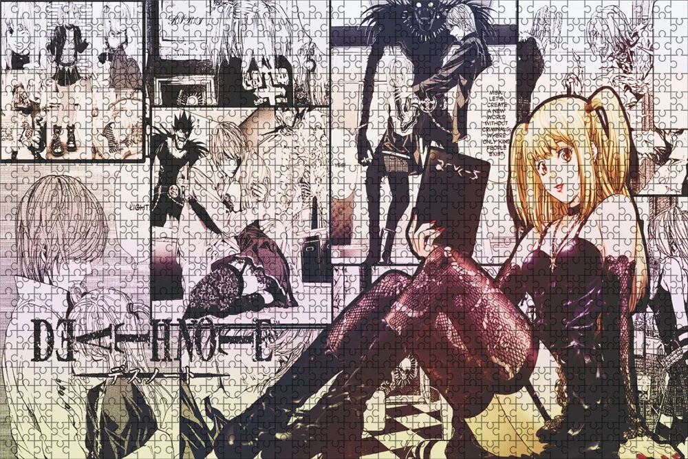 500 Piece Japanese Anime Death Note Puzzles Wooden Yagami Light Puzzles For Adults Children Educational Toys Gifts
