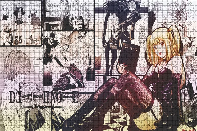 500 Piece Japanese Anime Death Note Puzzles Wooden Yagami Light Puzzles For Adults Children Educational Toys Gifts 13