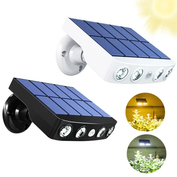 

2Pcs LED Highlight Solar Light Outdoors Smart Sensor Human induction Infrared Anti-Theft Dustproof Waterproof Street Garden Lamp