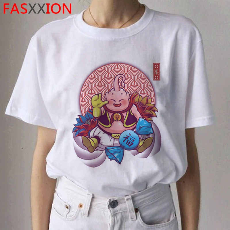 Dragon Ball Z Harajuku аниме футболки Для женщин Супер Саян Забавные футболки с рисунками из мультфильмов японский сын футболка «Goku» модный топ футболки женские - Цвет: 9567