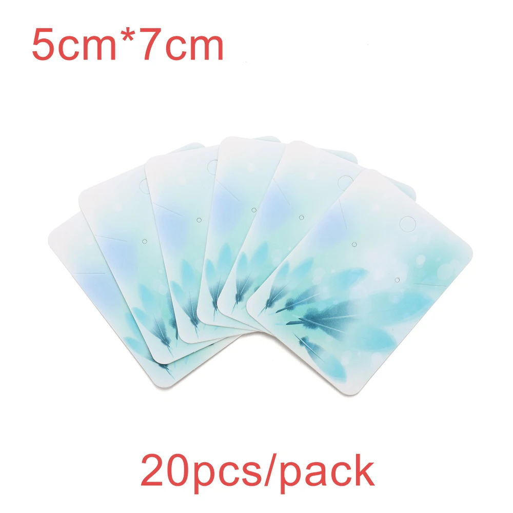20/100pcs Mixed Style Earrings Cards Necklaces Ear Studs Display Cards Kraft Paper Hang Tag Card For DIY Jewelry Display Card 