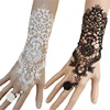 2Colors Women Rose Beads Flower Lace Glove Goth Style Adjustable With Ring Long Bracelet Women Accessories ► Photo 1/6