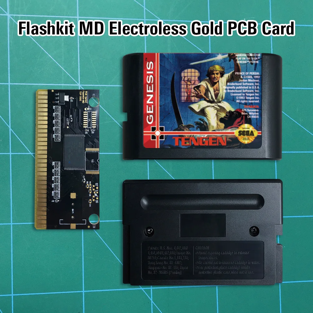 Prince of Persia - Flashkit MD Electroless Gold PCB Card 16 bit Games Cartridge For MegaDrive Genesis console | Электроника