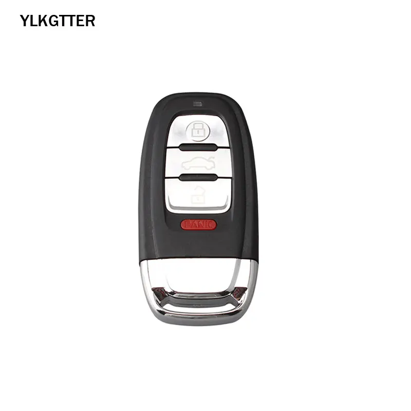 YLKGTTER 3+ 1 кнопка умный ключ без ключа для Audi A3 A4 A5 A6 A8 Quattro Q5 Q7 A6 A8 для Audi IYZFBSB802 с PCF7945 - Цвет: Черный
