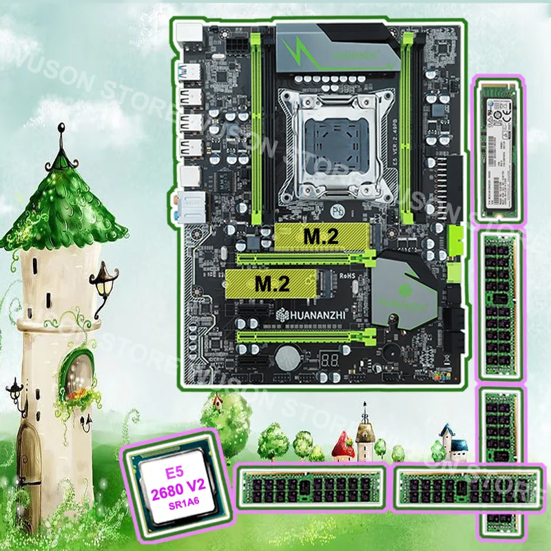 #^Special Price Good PC hardware HUANAN ZHI X79 motherboard with M.2 128G SSD discount motherboard with CPU Xeon E5 2680 V2 RAM 64G(4*16G) RECC #^Special Price Good PC hardware HUANAN ZHI X79 motherboard with M.2 128G SSD discount motherboard with CPU Xeon E5 2680 V2 RAM 64G(4*16G) RECC