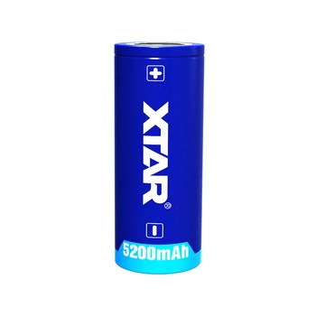 

Xtar Rechargeable 26650 5200mAh 3.7V protected battery designed for flashlights portable power supplies