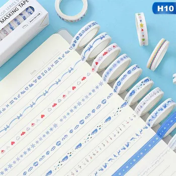 

10Pcs/Set Cute Washi Tape Set Kawaii Masking Tapes For Kids DIY Decorative Diary Scrapbooking Photo Ablums