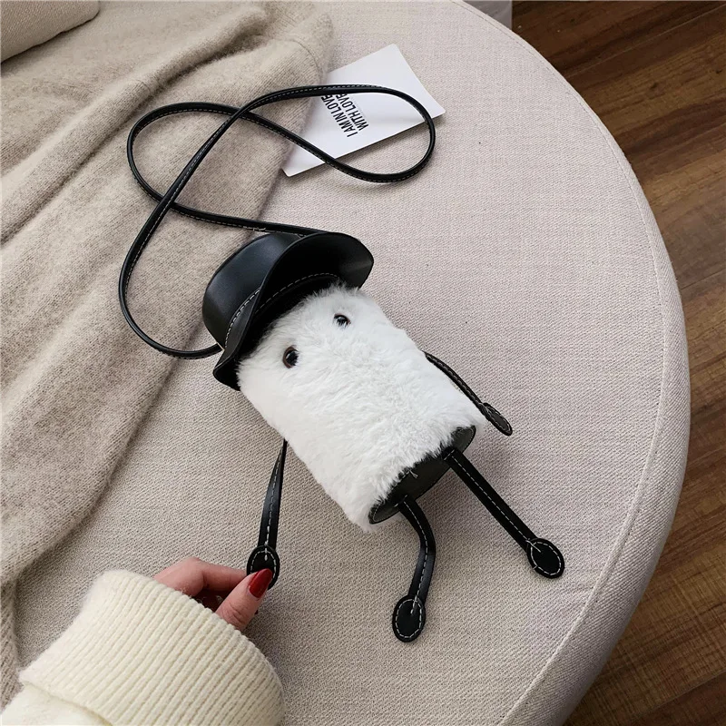 

Autumn And Winter Bag Women's 2019 New Style Fashion Cute Velvet round Bag INS Western Style Versatile Crossbody Bag