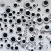 50PCS/LOT,5mm 6mm 7mm 8mm 10mm 12mm 15mm 18mm 20mm round black wiggle eyeball Toy eyes Craft material Kindergarten handmade DIY ► Photo 2/6