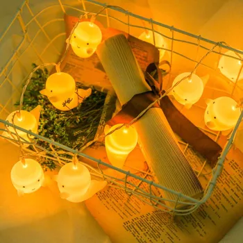 

10led Cell Box Decorative String Lights Cute Ghost Holiday Decorative Lamp