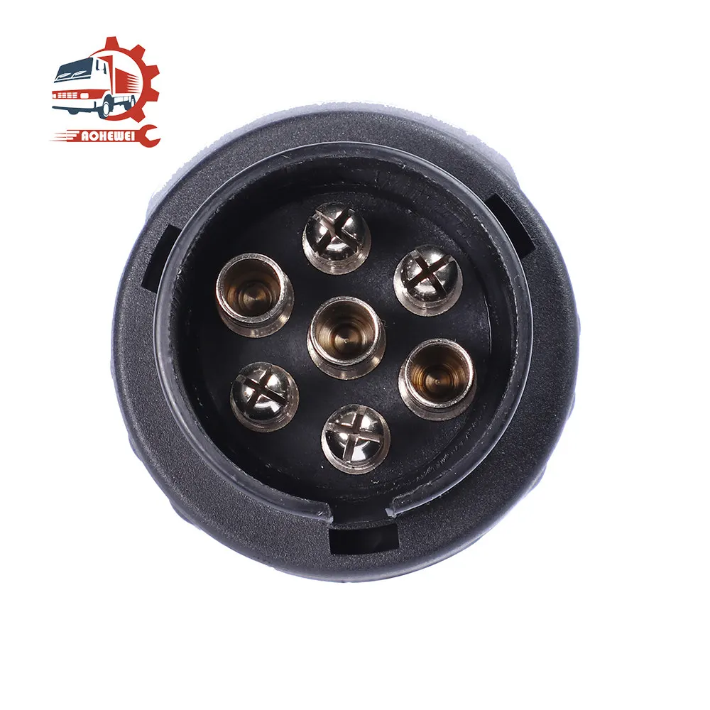 AOHEWEI 7 Pin to 13 Couplings Trailer Socket Towbar EU Plug Adapter Towing Cable Converters for Caravan Truck Vehicle Part