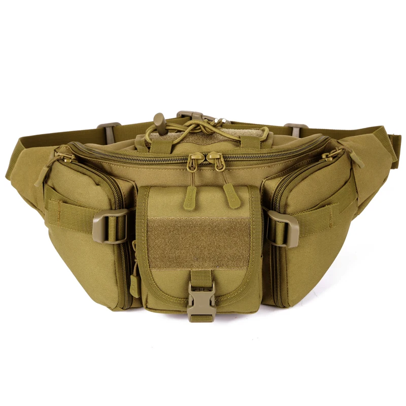 Протектор Плюс тактическая поясная сумка, военная спортивная сумка через плечо, Молл туристическая Наплечная Сумка, уличная дорожная Сумка для кемпинга велосипедная сумка - Цвет: Khaki