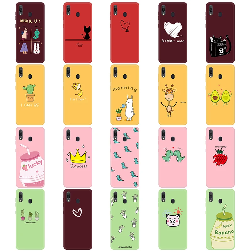 

Ultra Slim Phone Case For Samsung Galaxy A10 A20 A30 A40 A50 A60 A70 M10 M20 M30 M40 Cute Cartoon Pattern Back Cover Coque
