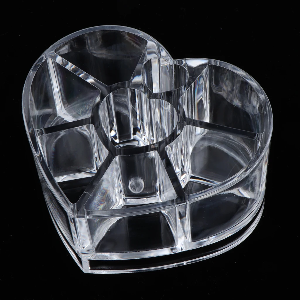 Clear Acrylic Makeup Organizer for Cosmetic Brushes, Lipstick, Lip Gloss, Lip / Eye Pencil