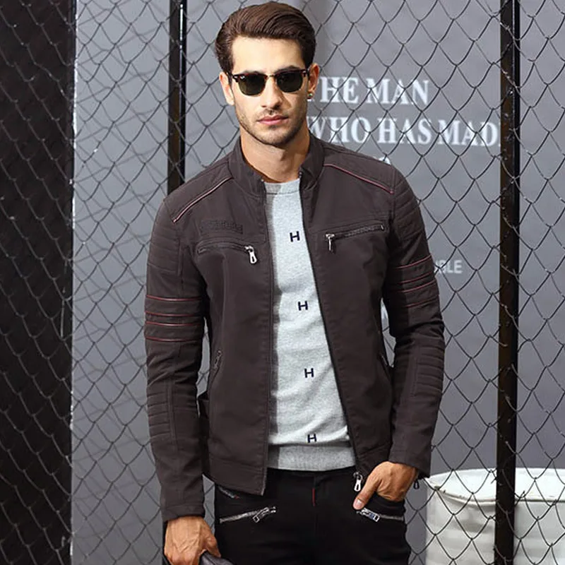 

Outwear Fleece Leather Men Vintage Motorcycle Fashion Retro Warm Thicken Biker Leather Outerwear Jackets Casual Coat d88
