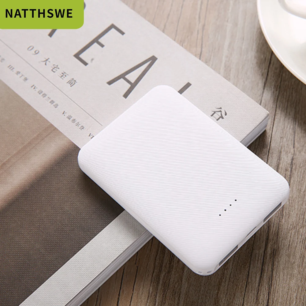 NATTHSWE, 20000 мАч, двойной USB внешний аккумулятор для мобильного телефона, быстрая зарядка для iphone, xiaomi, huawei, портативное зарядное устройство, мини-аккумулятор