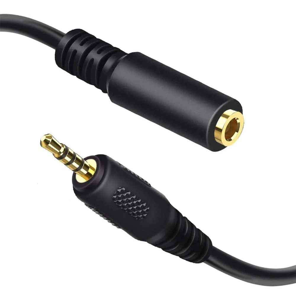 2.5MM4 pole to 3.5mm female gold cable 222