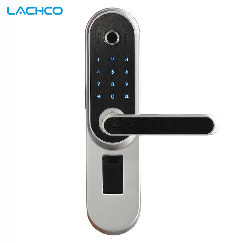 Offices Smart Door Lock Digital Door Lock Touchscreen Fingerprint/Password/RF Card/Key Automatic Lock Anti-Theft Security Lock for Home Apartments Hotels 