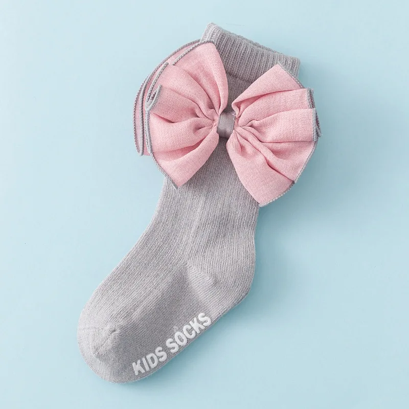 10 пара/лот; носки для младенцев; нескользящие носки принцессы с бантом для мальчиков и девочек; хлопковые носки с оборками и оборками