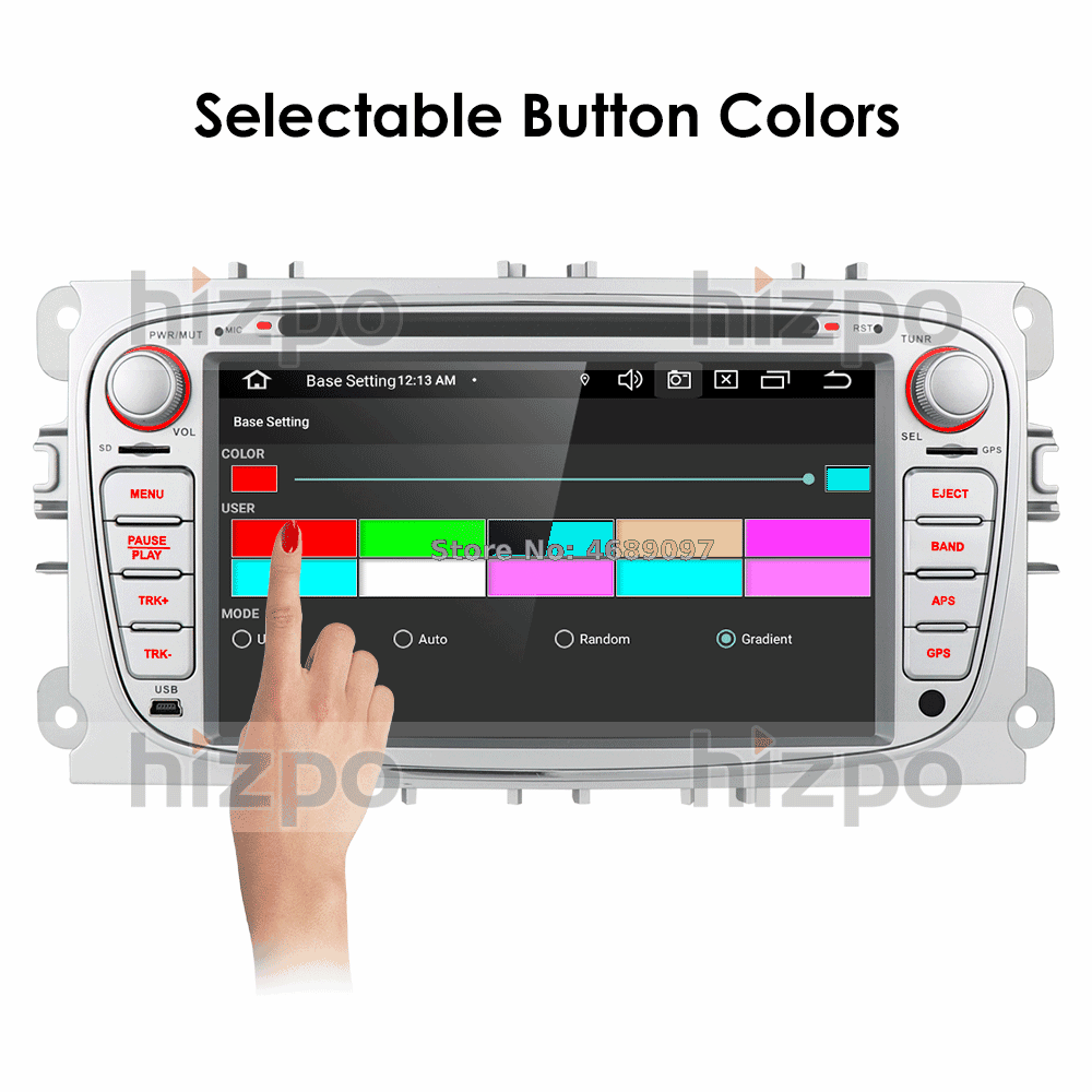 2 din Android 10,0 автомобильный DVD мультимедийный плеер gps Navi для Ford для Focus2 Mondeo Galaxy Wifi Аудио Радио Стерео головное устройство Canbus
