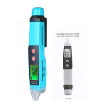 Тестер цепи 2 в 1 для измерения электричества и температуры 12-1000 в-30-250 ℃ бесконтактный Тестер Напряжения