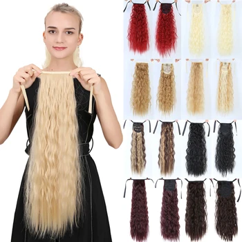 

DIANQI Ladies 24 "Long curl Curly Hair Natural Wavy Ponytail Extensions Hair Extension