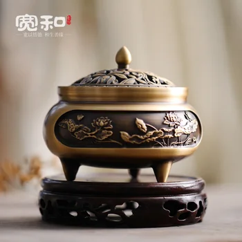 

pure copper household three foot relief incense for Buddha sandalwood stove tea ceremony clean air aromatherapy stove