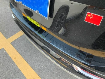 

For Volvo XC90 XC 90 2016 -2020 Rear Bumper Guard Plate Cover Trim Stainless Steel Rear Bumper Protector Sill Plate Guard Cover