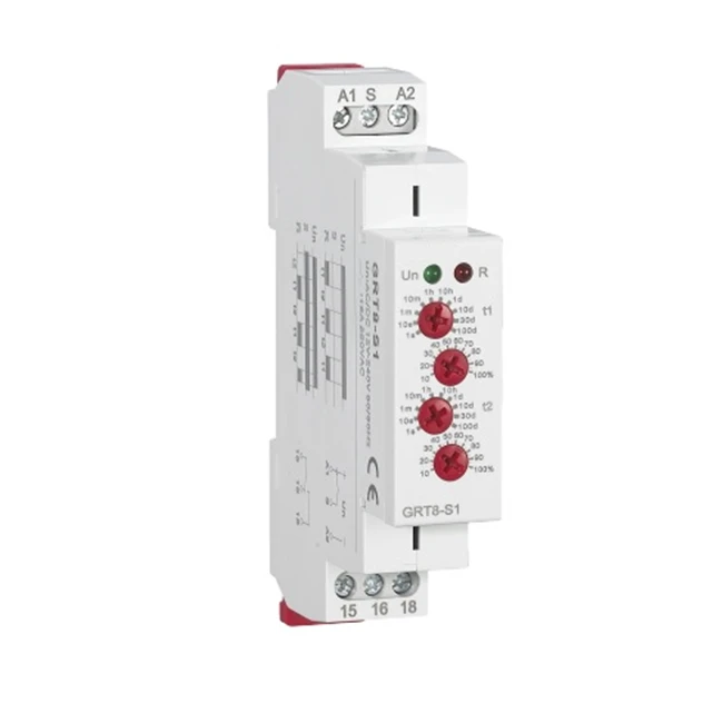 GRV8-01 Voltage Protection Relay AC220V DC Voltage Controlled Relay Over Under Voltage Control Relay-everfar