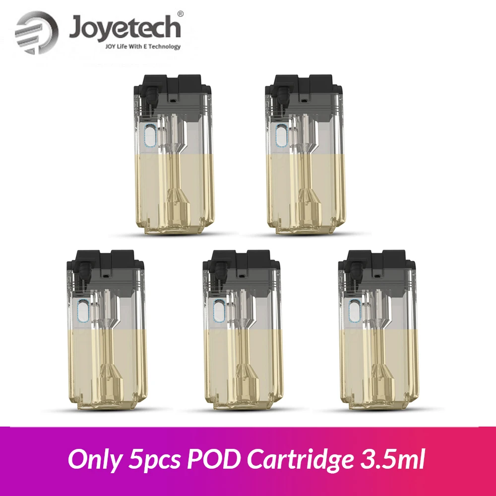 5pcs POD 3.5ml Joyetech Exceed Grip Pod картридж 3,5 мл/4,5 мл EX-M Ом головка для exceed grip Pod система vape электронная сигарета - Цвет: 5pcs POD 3.5ml