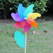 Красивые высококачественные 24 см деревянные садовые дворы вечерние ветряные мельницы ветер Спиннер орнамент украшения для детских игрушек