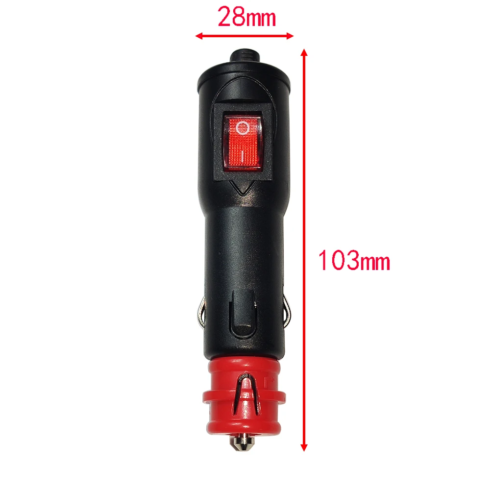 JKM DIY 12V 24V машинная Зажигалка для сигарет розетка PowerAdapter с переключателем 3 шт. 8A