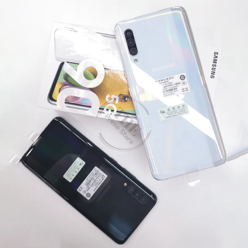 Samsung Galaxy A90 5G версия 6," Super AMOLED 8x zoom Поддержка NFC Google Playstore Snapdragon 855 4500 мАч 48MP отпечаток пальца ID