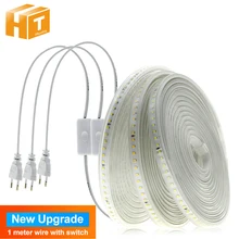 220V Led Strip 2835 Hoge Veiligheid Hoge Helderheid 120 Leds/M Flexibele Led Light Outdoor Waterdichte Led Strip licht.(China)