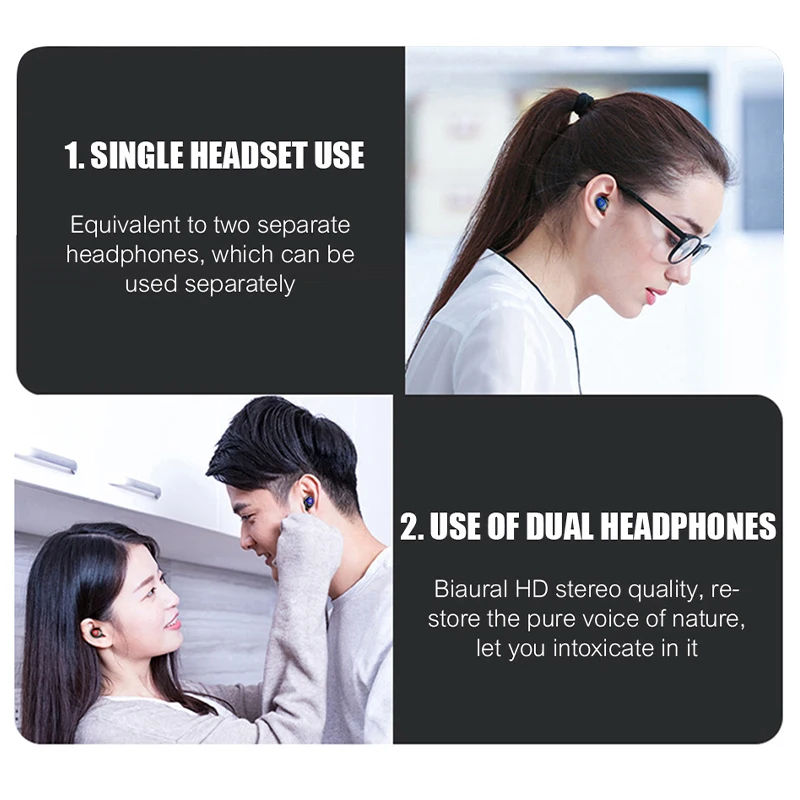 TWS наушники высокого класса Bluetooth 5,0 Светодиодный дисплей питания Беспроводная bluetooth-гарнитура Сенсорное управление для iPhone samsung Xiaomi