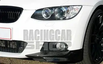 

REAL CARBON FIBER FRONT LIP SPOILER SPLITTER 1PAIR for BMW 3-SERIES E92 E93 M TECH Msport front bumper 2006-2009 B088