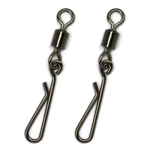 

20pcs Fishing Swivels Rolling Swivel Interlock Snap Size 12/10/8/6/4/2 Hook Lure Connector Terminal Tackle Swivel Fishing 2032
