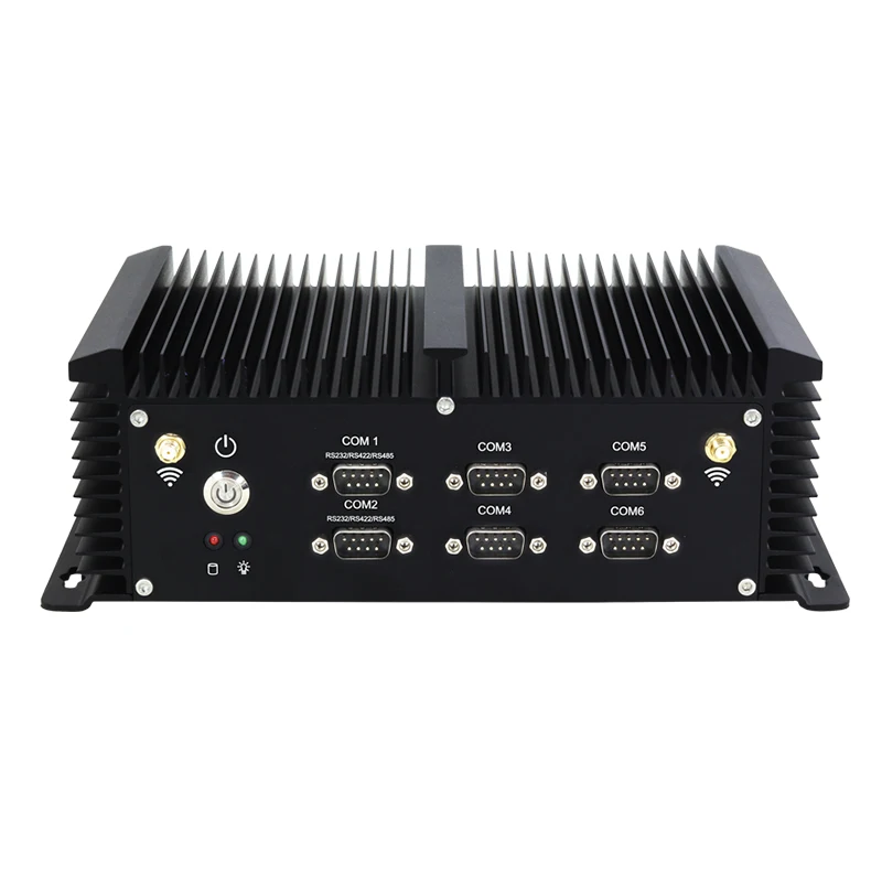  Intel Core i5-4200U Mini PC 6*RS232/422/485 4*USB 3.0 4*USB2.0 2*LAN HDMI VGA Mini PCIE WiFi 4G LTE
