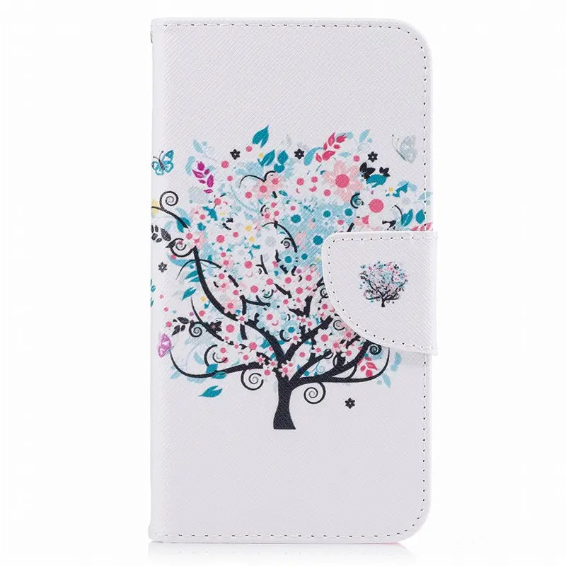 Для samsung Galaxy j3 j5 Prime J2 Pro Xcover4 A750 Note 8 9 j1 Модный чехол-кошелек с откидной крышкой для милой девочки с подсолнухом P07Z - Цвет: Small Tree