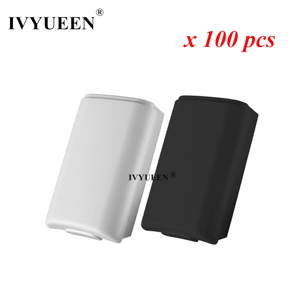 IVYUEEN 100 шт. черный белый для Xbox 360 беспроводной контроллер батарейка АА задняя