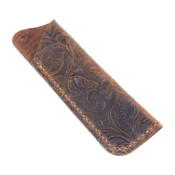 

Leather Pencil Bag Fountain Pen Pouch Sleeve Cover Holder Vintage Pen Case Travel Holder