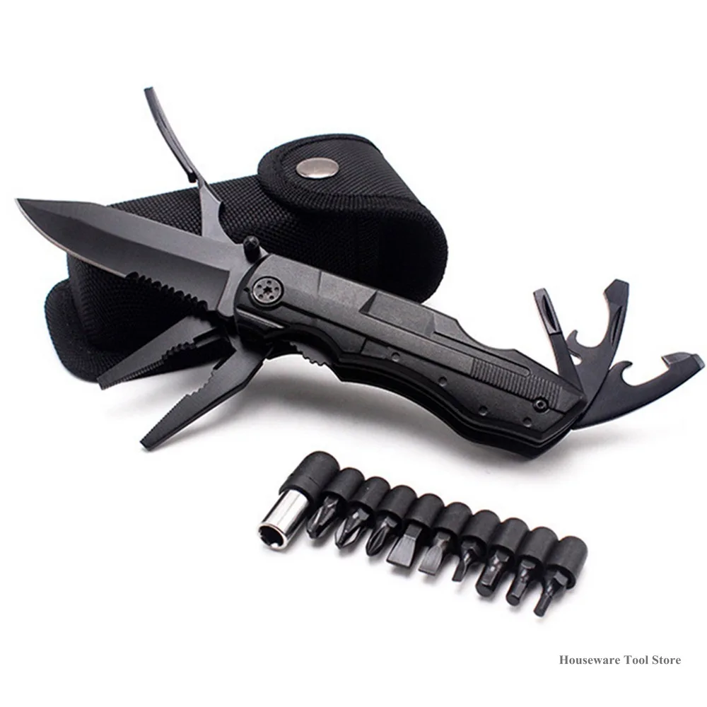 Folding Multi-tool Kit With Mini Tools Knife Pliers Swiss Army Knife and Multitool kit for Outdoor Camping Picnic Equipment