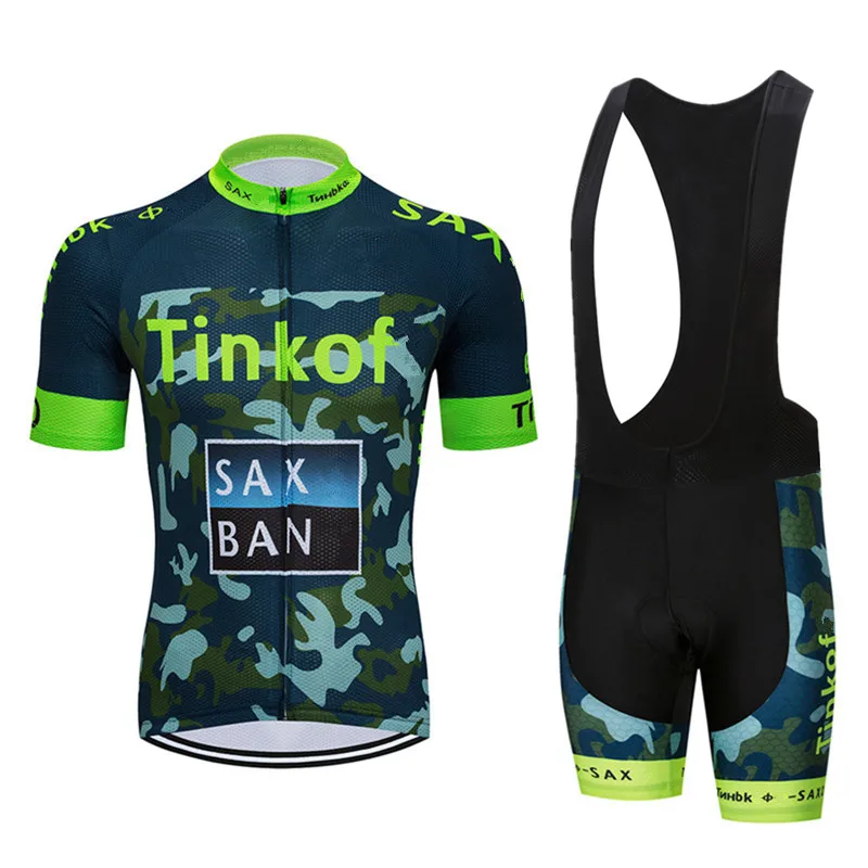 Tinkoff Велоспорт Джерси мужская стильная, с короткими рукавами Спортивная одежда для велоспорта открытый mtb ropa ciclismo велосипед - Цвет: Cycling set