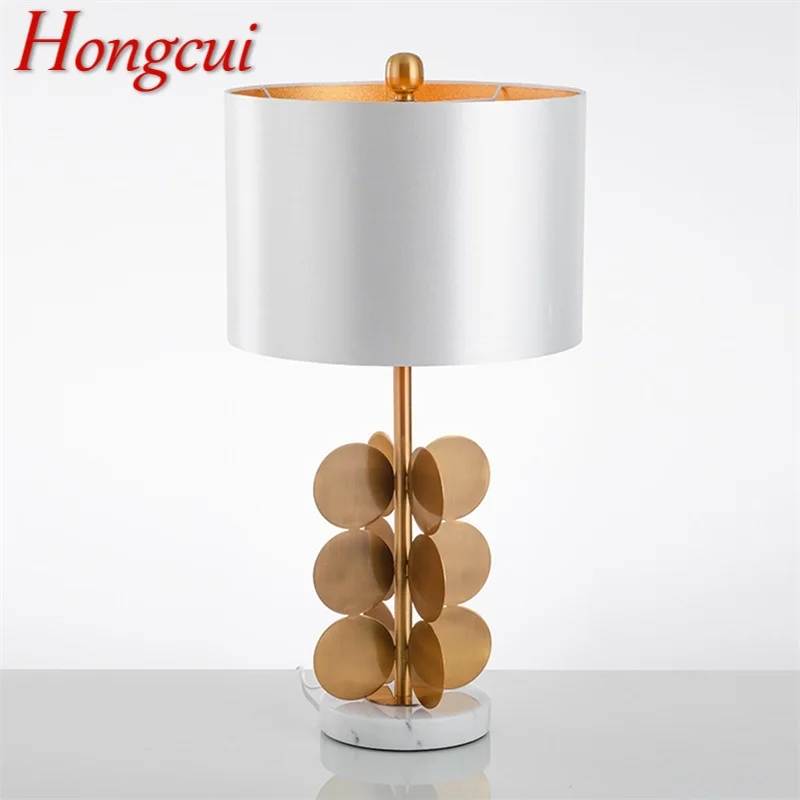 

Hongcui Contemporary Table Lamps For The Bedroom Art Marble Desk Light Home Decorative For Foyer Living Room Office