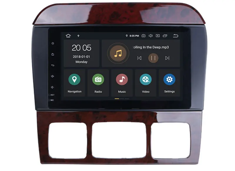 Perfect 8 Inch Android 9.0 Octa Cores Car Radio Stereo Systemr For Mercedes Benz S320 S350 S400 W220 W215 S Class GPS Multimedia Carplay 11